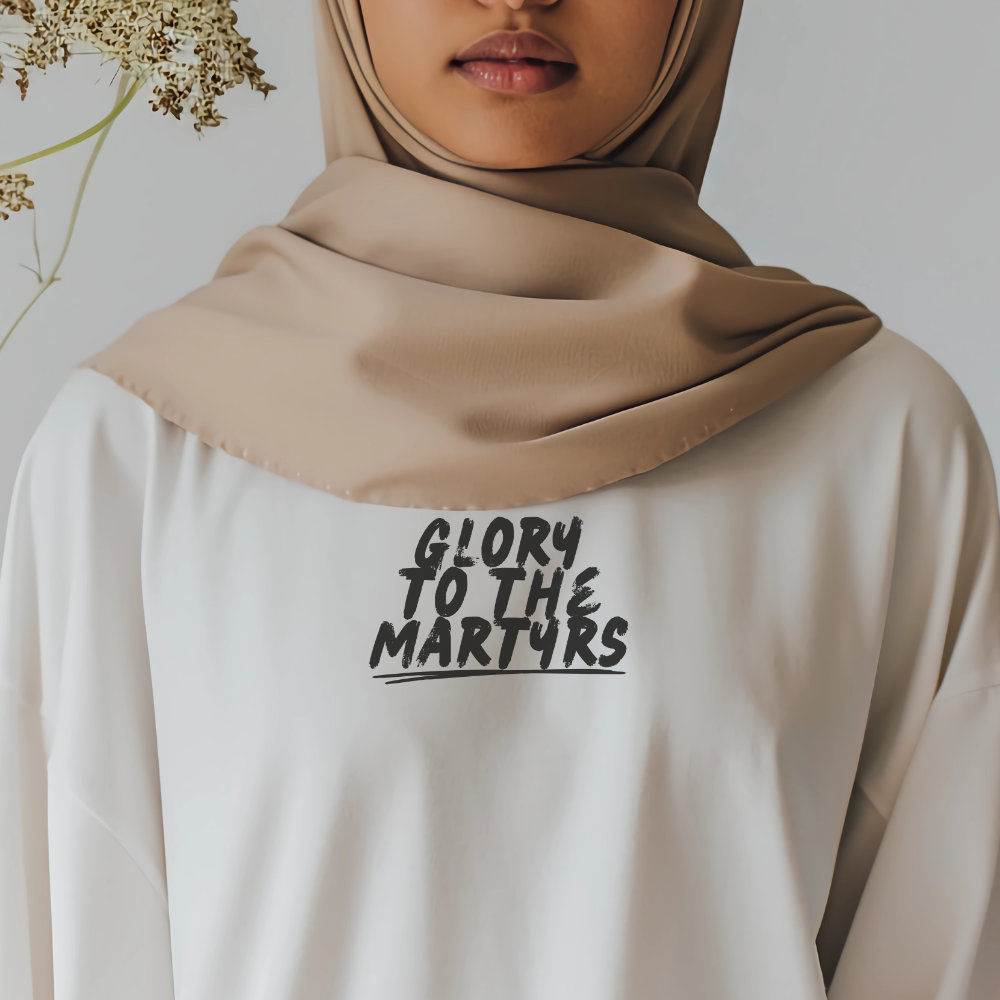 Glory to the Martyrs Red Collage Long Sleeve Tshirt