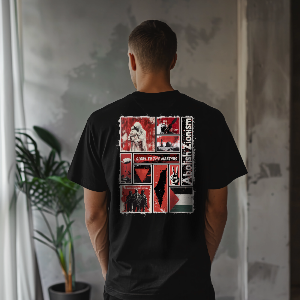 Glory to the Martyrs Red Collage Tshirt