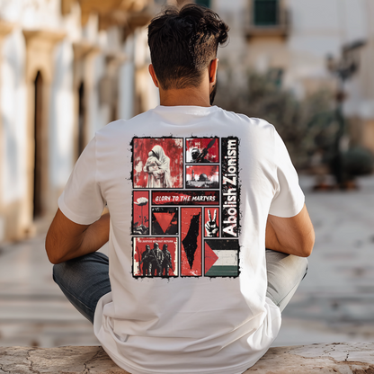 Glory to the Martyrs Red Collage Tshirt