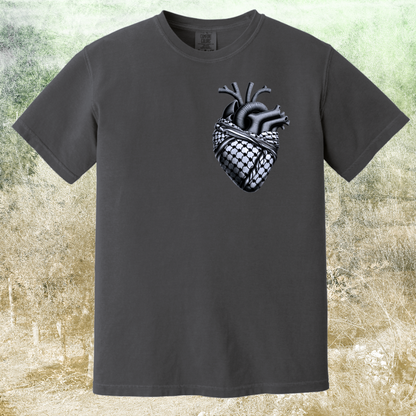 Anatomical Heart with Keffiyeh Palestine Tshirt