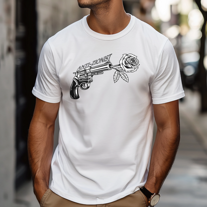Anti Zionist Rose Gun Tshirt