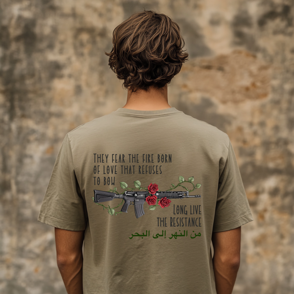 Fire Born of Love Palestine Resistance Tshirt