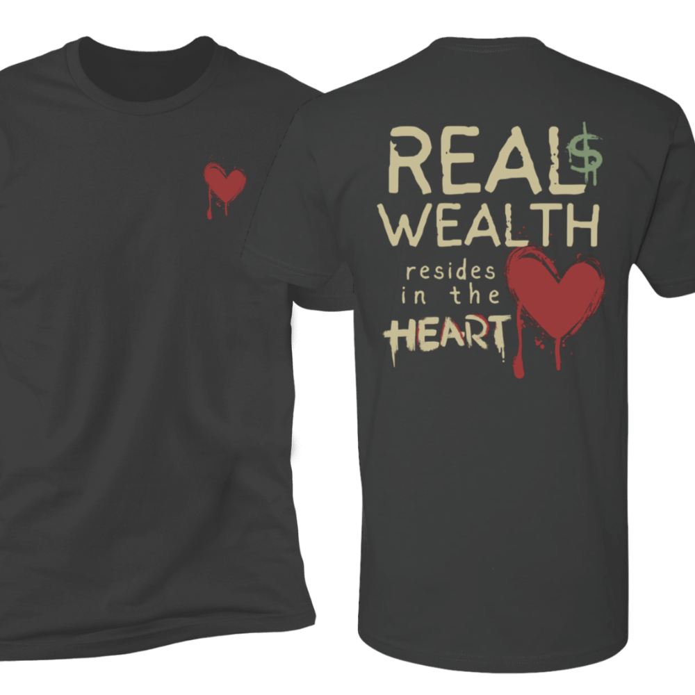 Real Wealth Resides in the Heart Islamic Tshirt