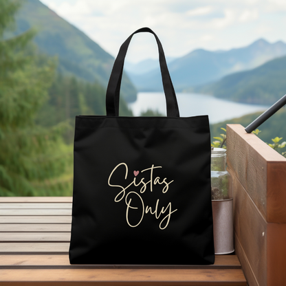 Sistas Only Minimalist Canvas Tote