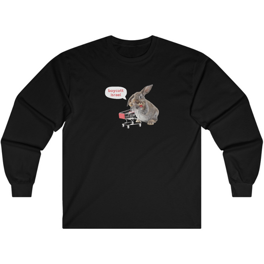 Boycott Israel Bunny Long Sleeve Tshirt