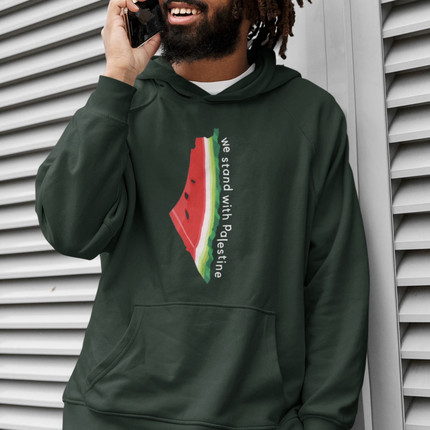 We Stand with Palestine Watermelon Hoodie
