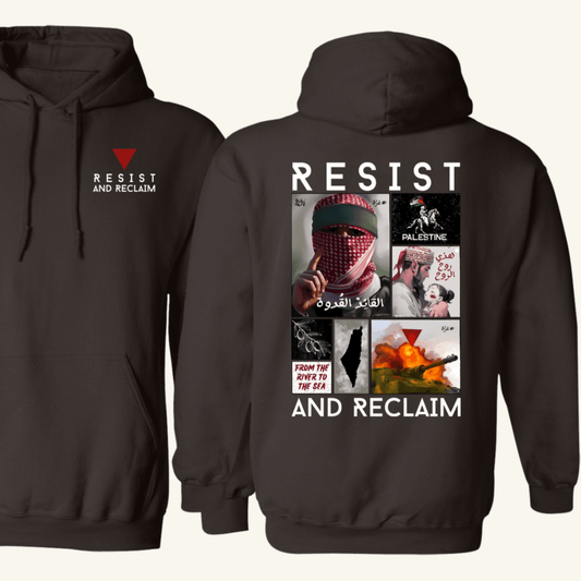 Resist and Reclaim Original Palestine Collage Hoodie