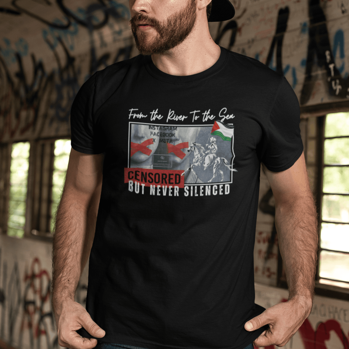 Censored on Social Media Palestine Support Tshirt