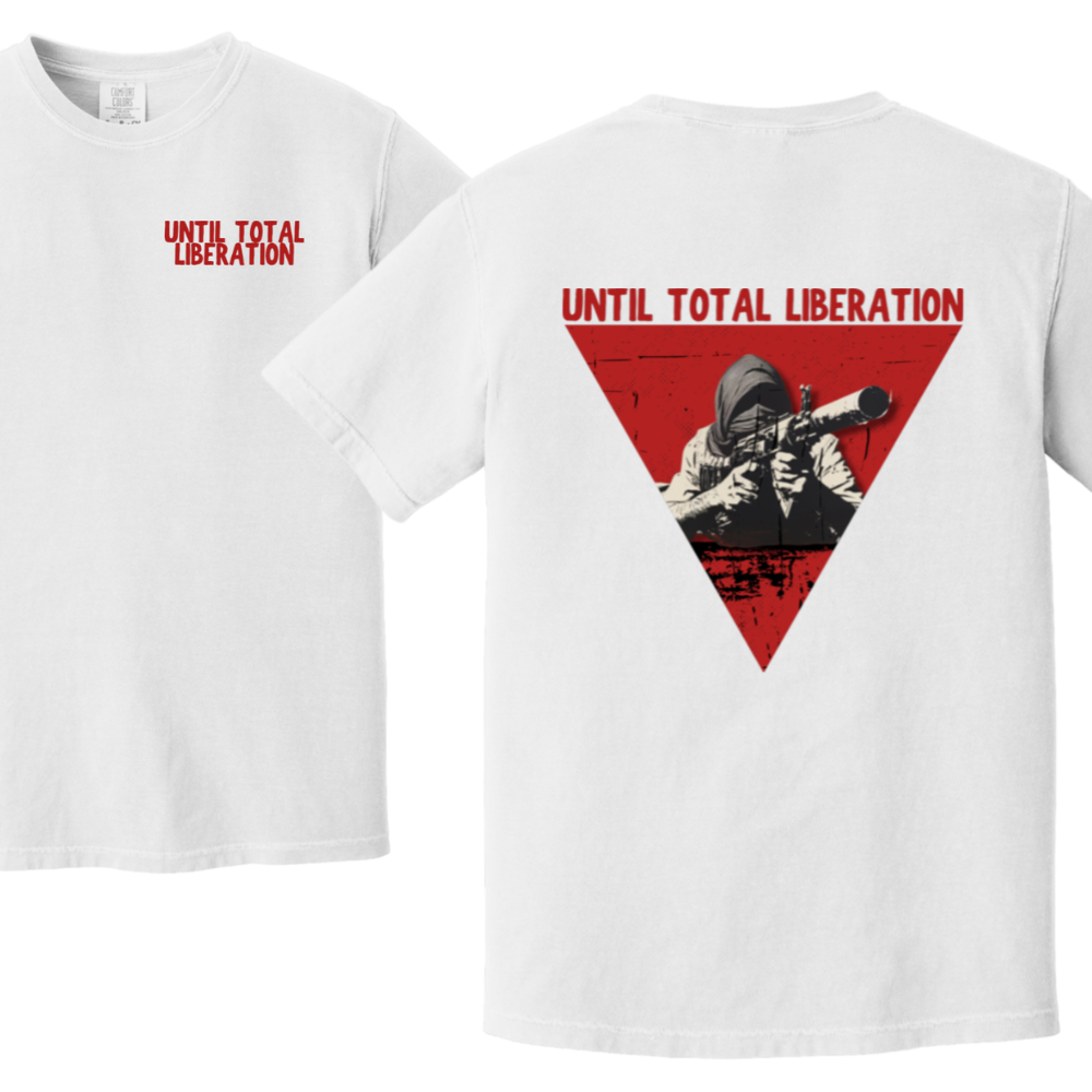 Until Total Liberation Red Triangle Resistance Tshirt
