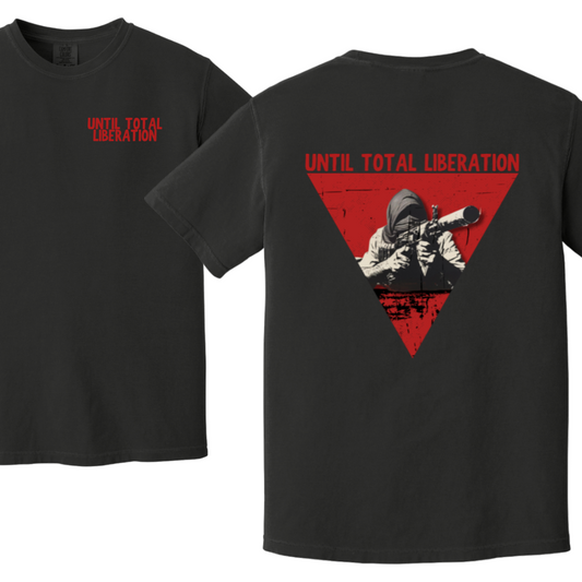 Until Total Liberation Red Triangle Resistance Tshirt