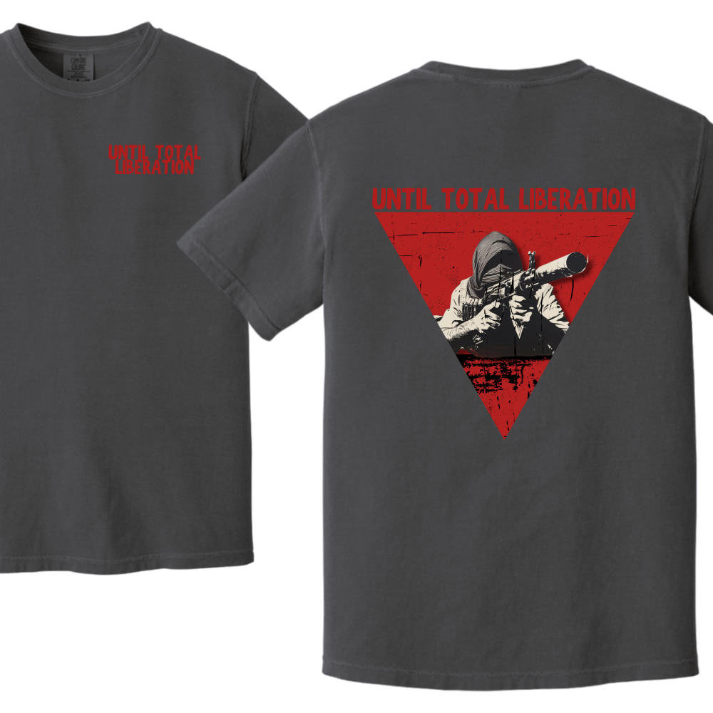 Until Total Liberation Red Triangle Resistance Tshirt