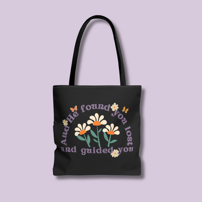 And He Found You Lost and Guided You Quran Inspired Tote