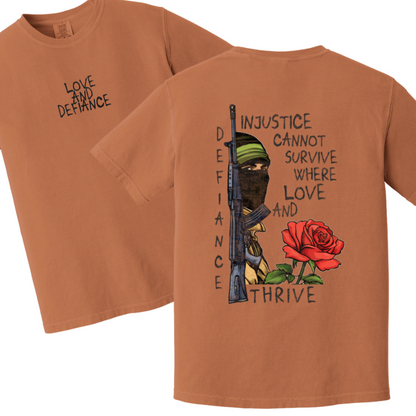 Love and Defiance Palestine Resistance Tshirt