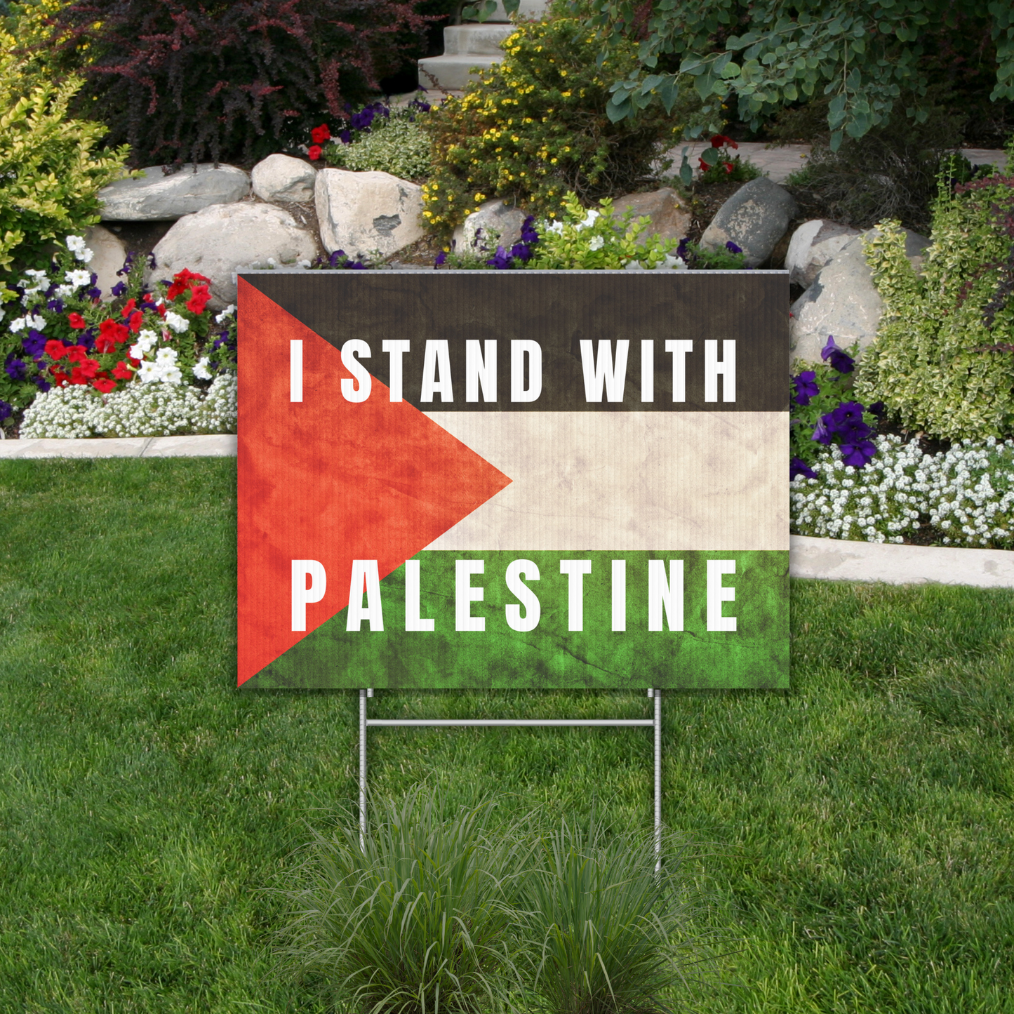 I STAND WITH PALESTINE Yard Sign