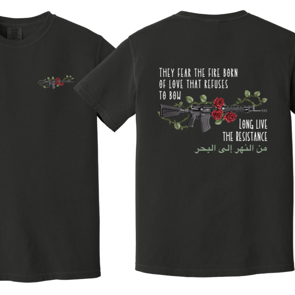 Fire Born of Love Palestine Resistance Tshirt