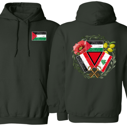 Trilogy of Brothers Palestine Yemen Lebanon Hoodie