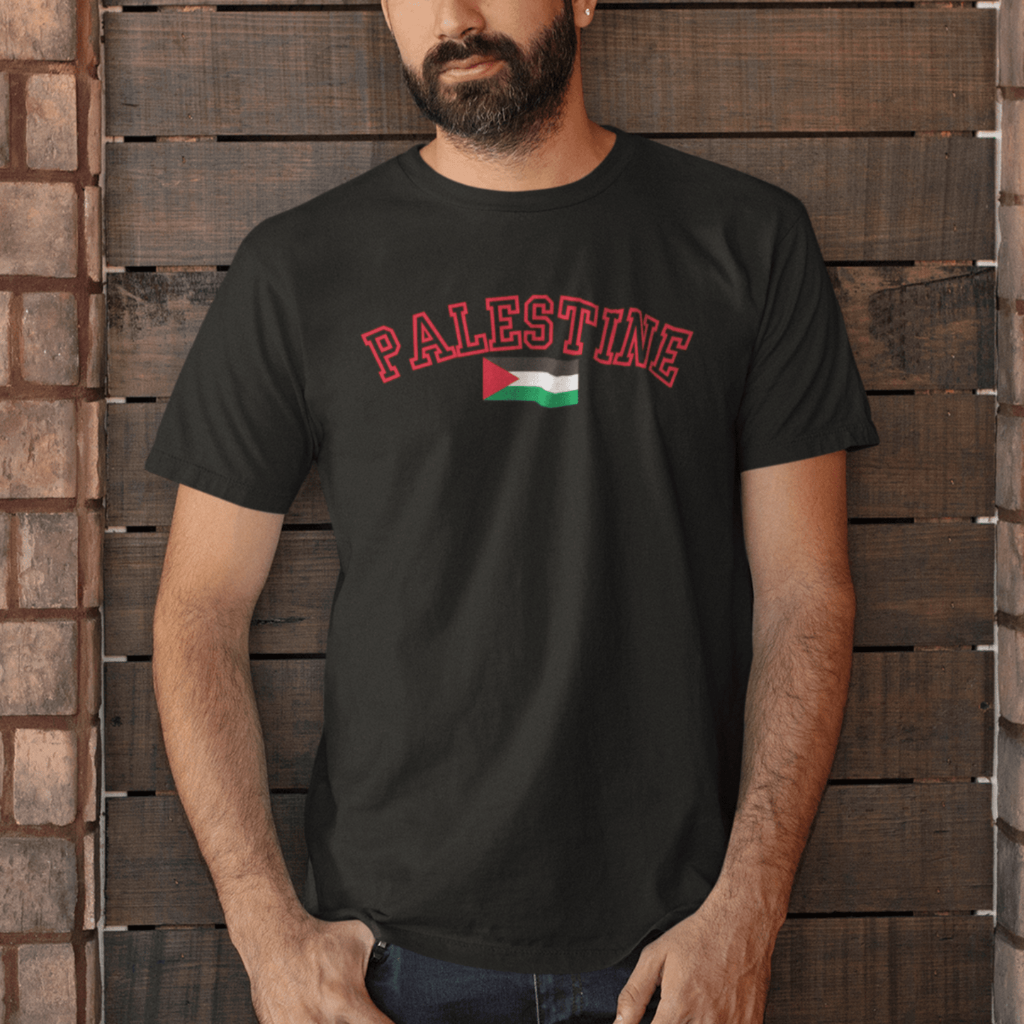 Red Palestine Support Tshirt