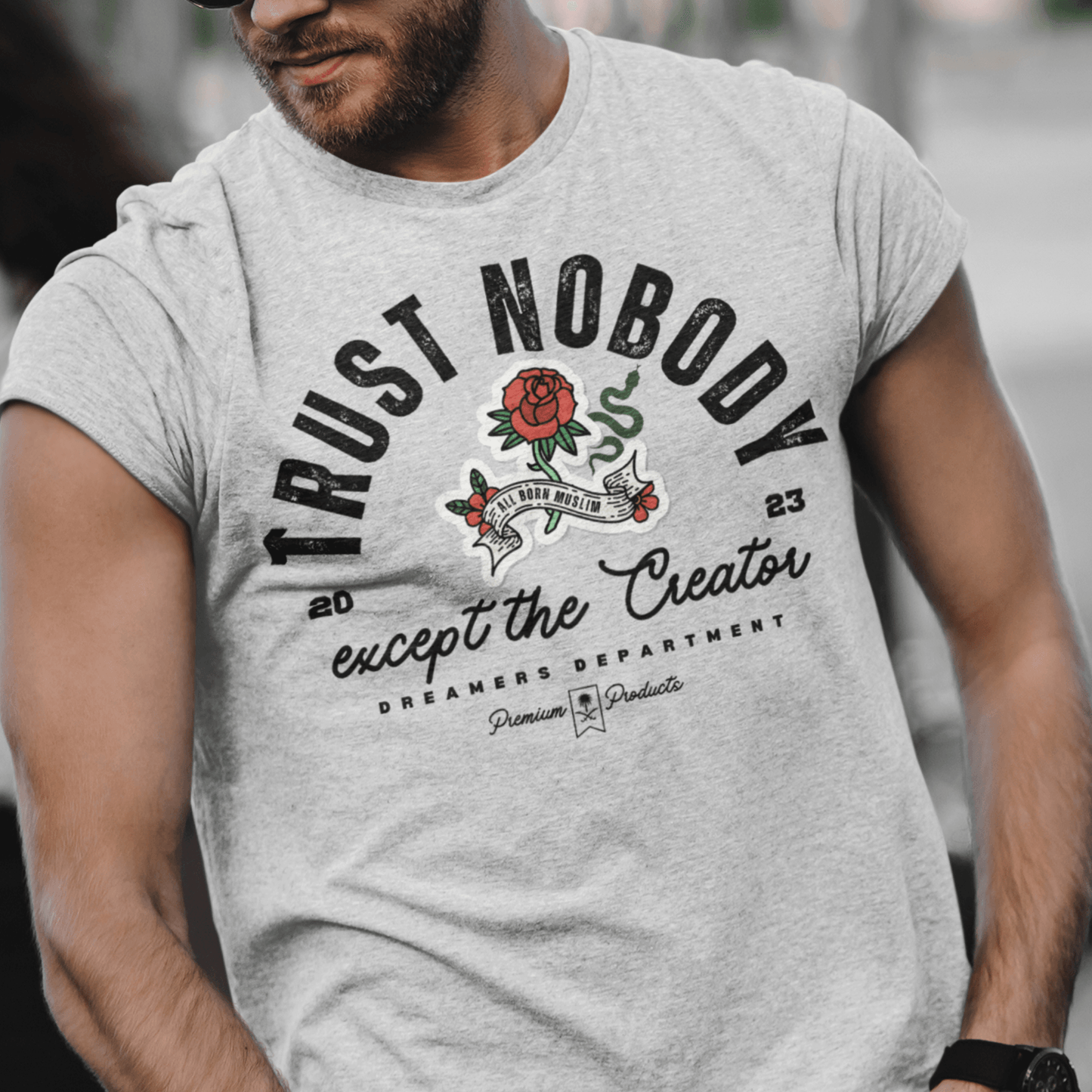 Trust Nobody Except the Creator Islamic T-shirt - SunnahBay
