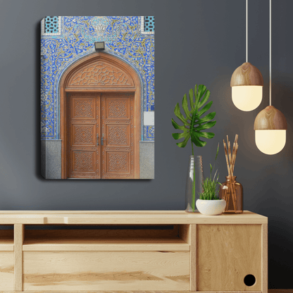 Vintage Arabic Door Architecture | Islamic Wall Art - SunnahBay