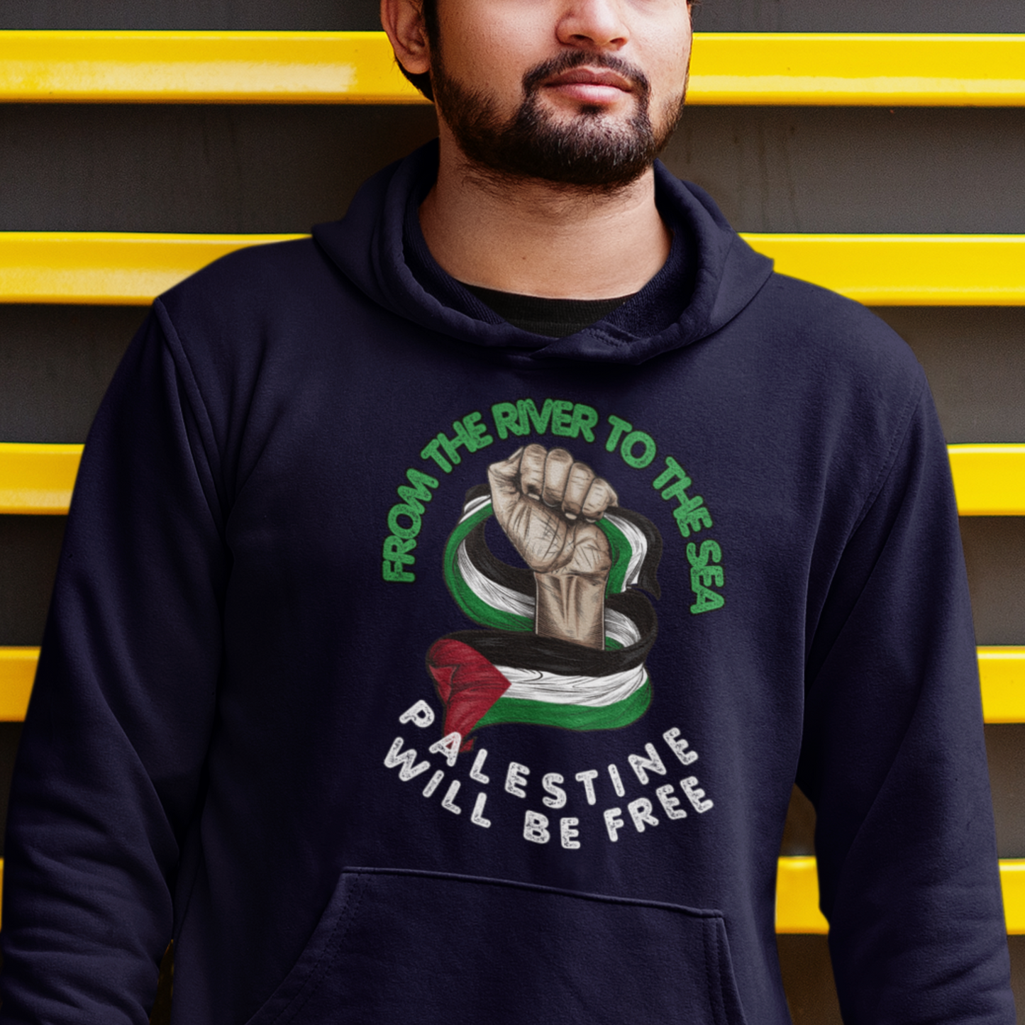 From the River to the Sea Palestine w/ Fist Hoodie