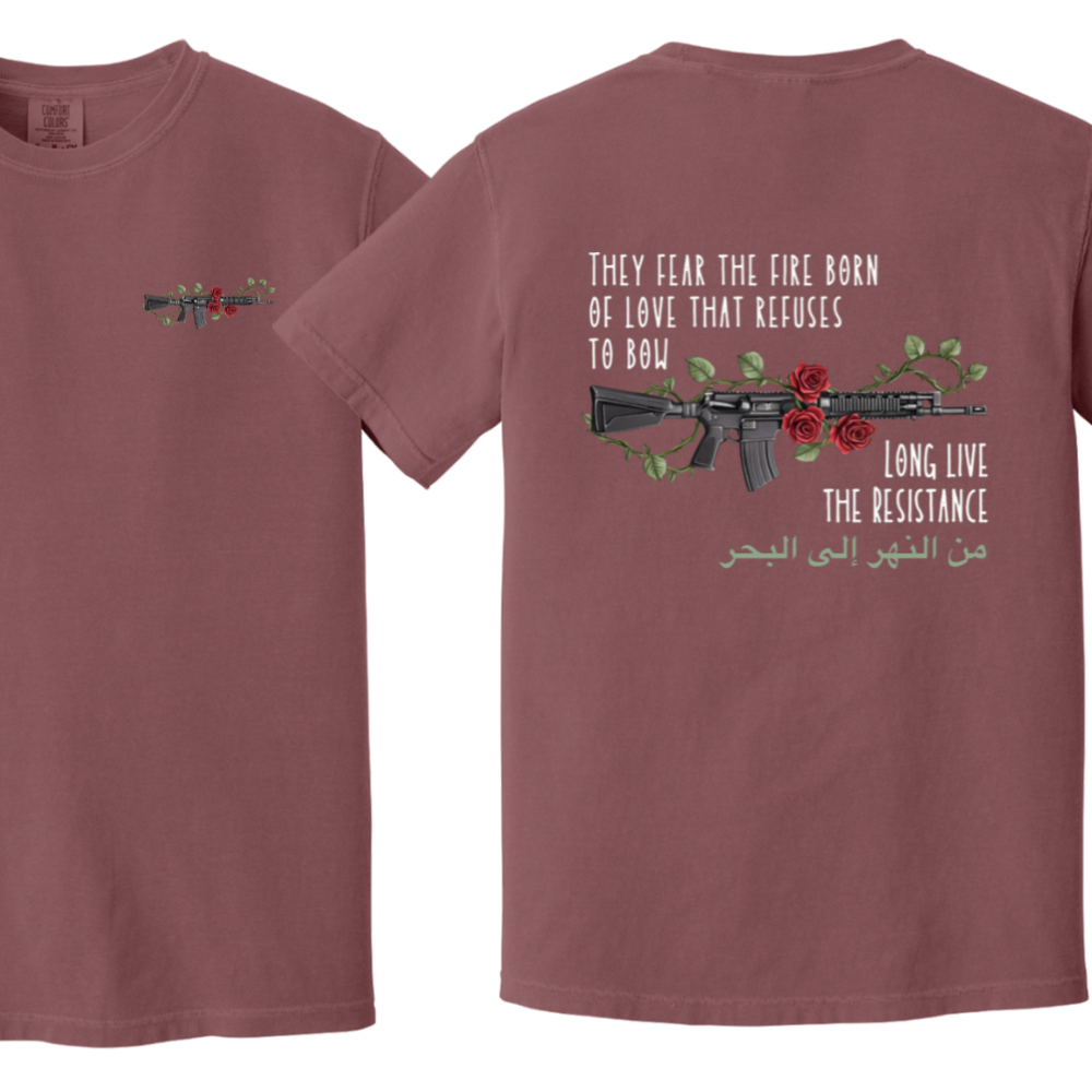 Fire Born of Love Palestine Resistance Tshirt