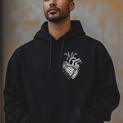 Anatomical Keffiyeh Heart Hoodie