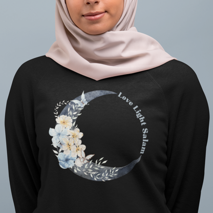 Love Light Salam Flower Moon Muslimah Sweatshirt