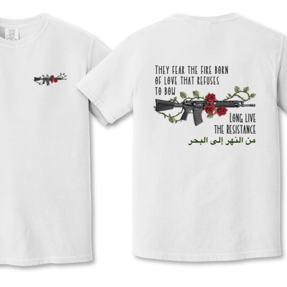 Fire Born of Love Palestine Resistance Tshirt