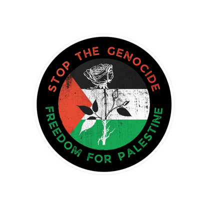 Stop the Genocide, Freedom for Palestine Sticker
