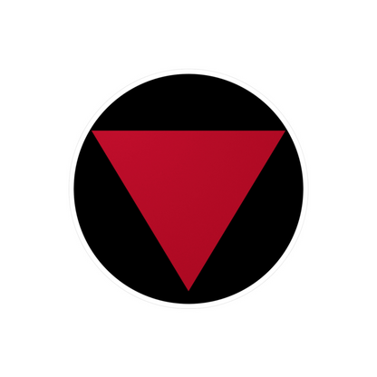 Red Triangle Resistance Statement Sticker
