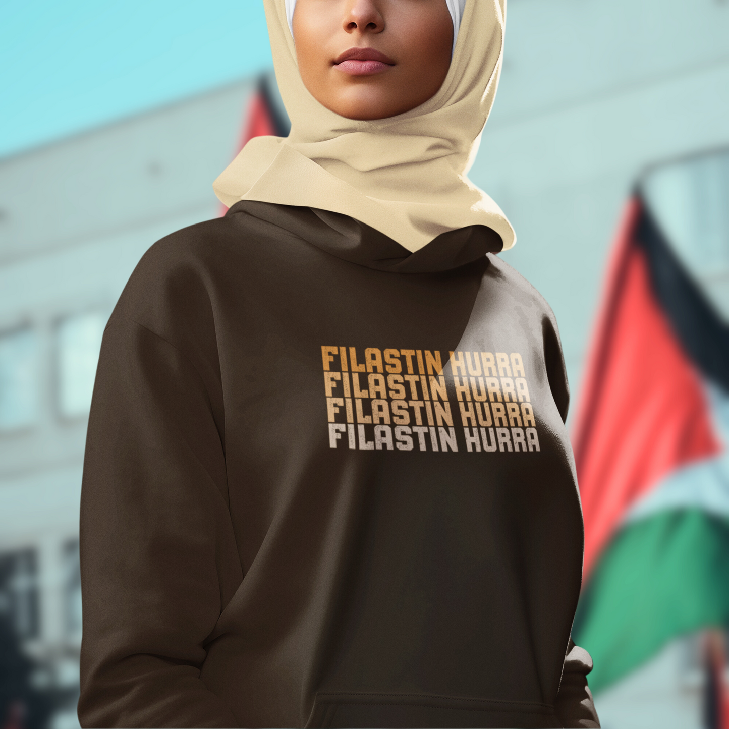 Filastin Hurra Free Palestine Hoodie