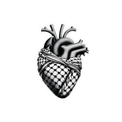 Anatomical Keffiyeh Heart Sticker