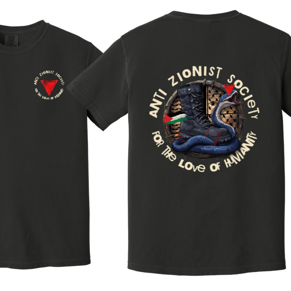 Anti Zionist Society Boot and Snake Tshirt