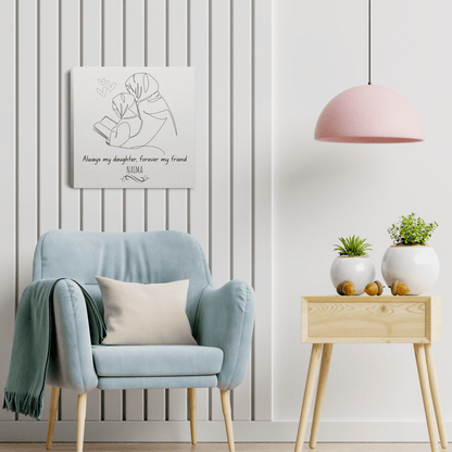 Personalized Name Always My Daughter, Forever My Friend Wall Art
