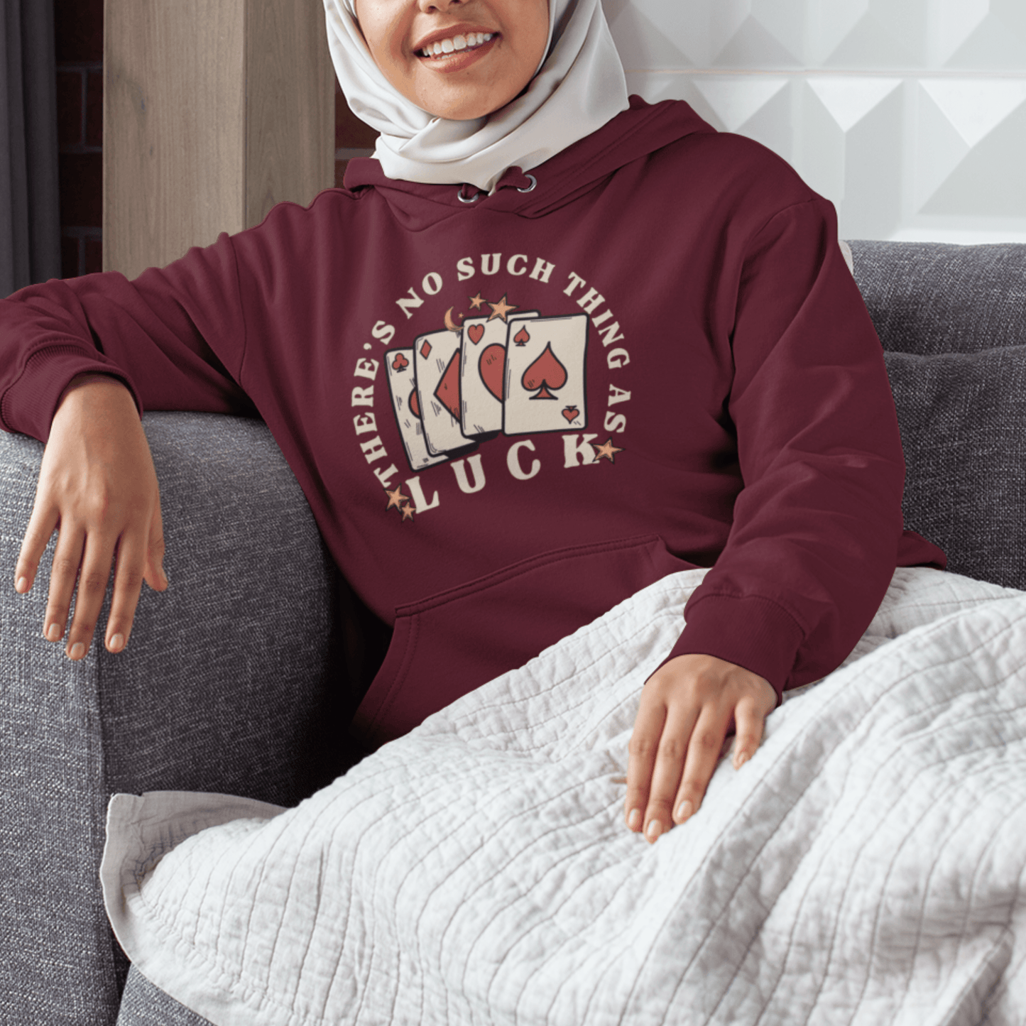 There's No Such Thing As Luck Muslim Hoodie - SunnahBay