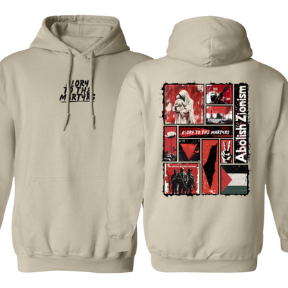 Glory to the Martyrs Red Collage Hoodie