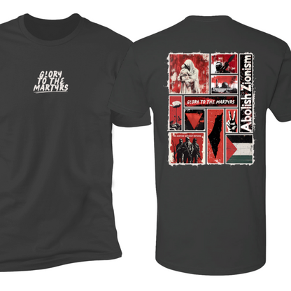 Glory to the Martyrs Red Collage Tshirt