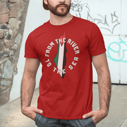 From the River to the Sea Palestinian Support T-shirt - SunnahBay