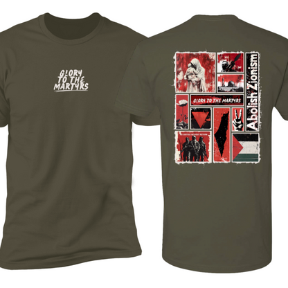 Glory to the Martyrs Red Collage Tshirt