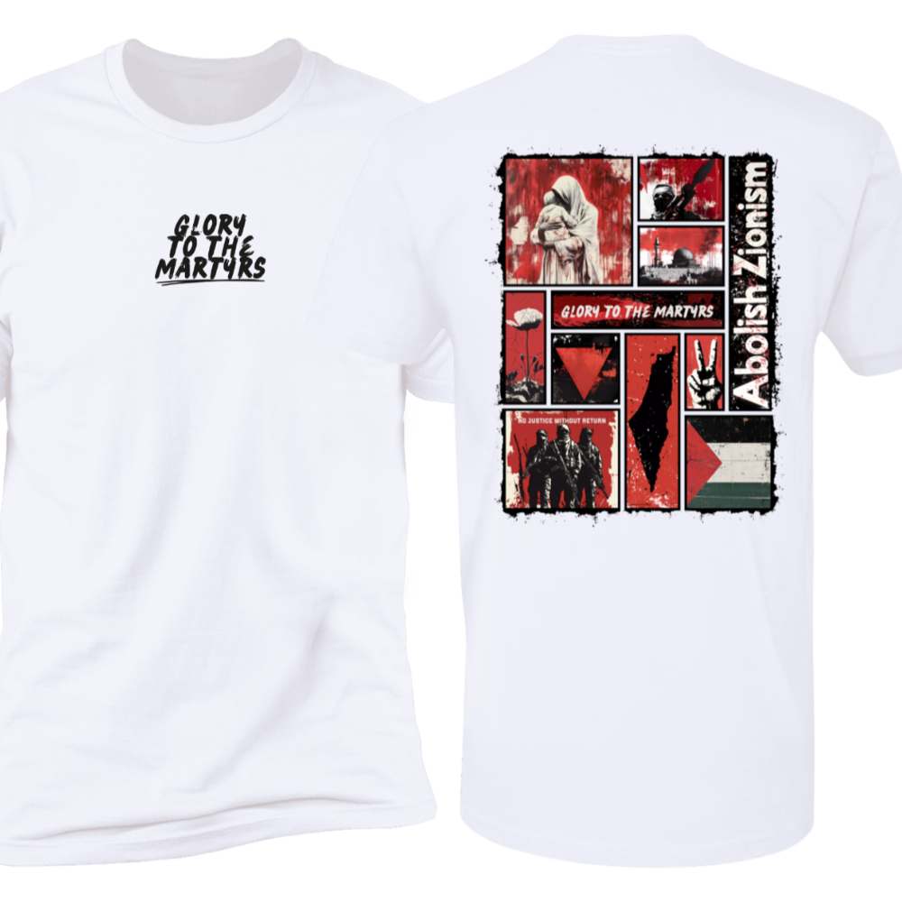 Glory to the Martyrs Red Collage Tshirt