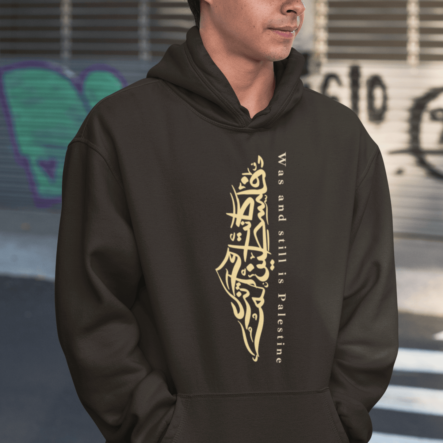 Was and Still is Palestine Arabic Calligraphy Hoodie