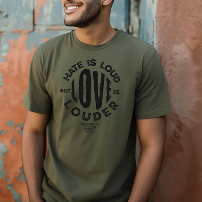 Love is Louder Palestine Tshirt