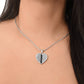 Palestinian Keffiyeh Military Heart Tag Necklace
