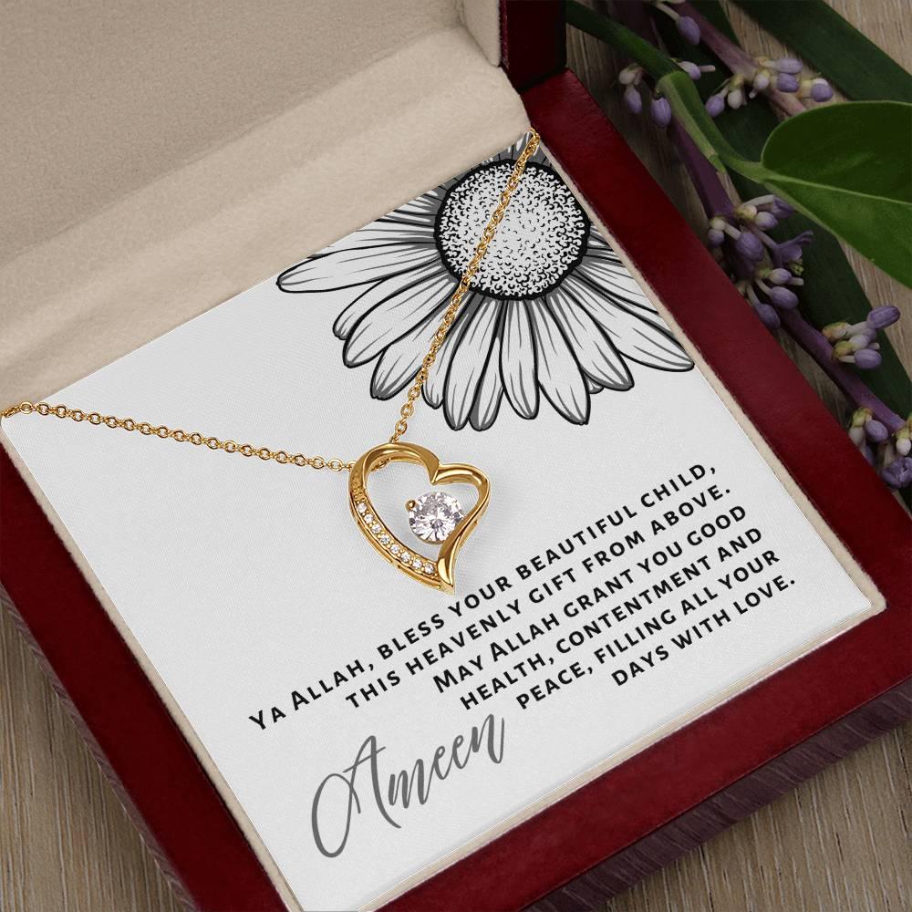 Dua for New Muslim Baby Aqiqah | Heavenly Gift from Above | Everlasting Love Necklace - SunnahBay
