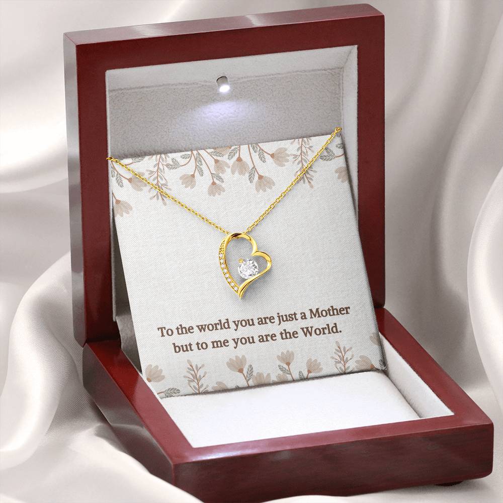 You are the World | Gift for Muslim Mom | Forever Love Necklace