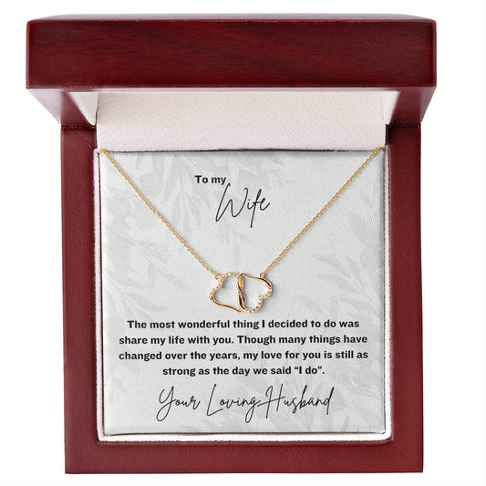 The Most Wonderful Thing | Gift for Muslim Wife | 10K Gold Everlasting Love Necklace