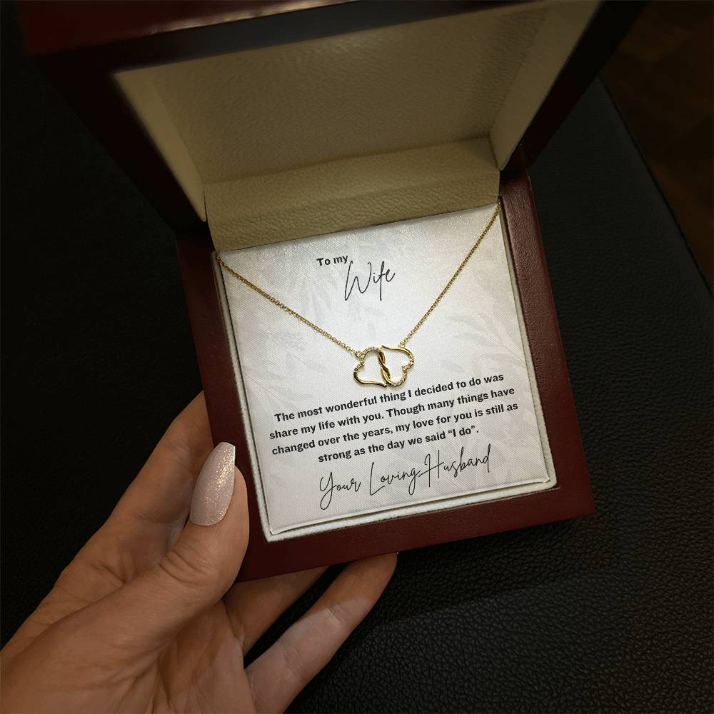 The Most Wonderful Thing | Gift for Muslim Wife | 10K Gold Everlasting Love Necklace