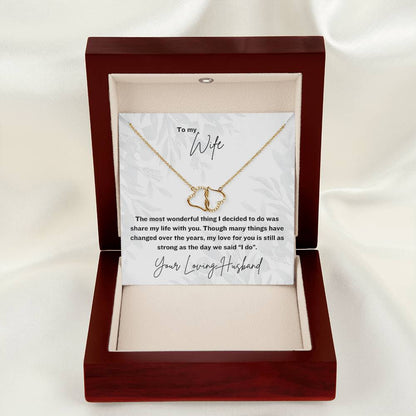 The Most Wonderful Thing | Gift for Muslim Wife | 10K Gold Everlasting Love Necklace