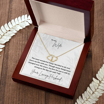 The Most Wonderful Thing | Gift for Muslim Wife | 10K Gold Everlasting Love Necklace