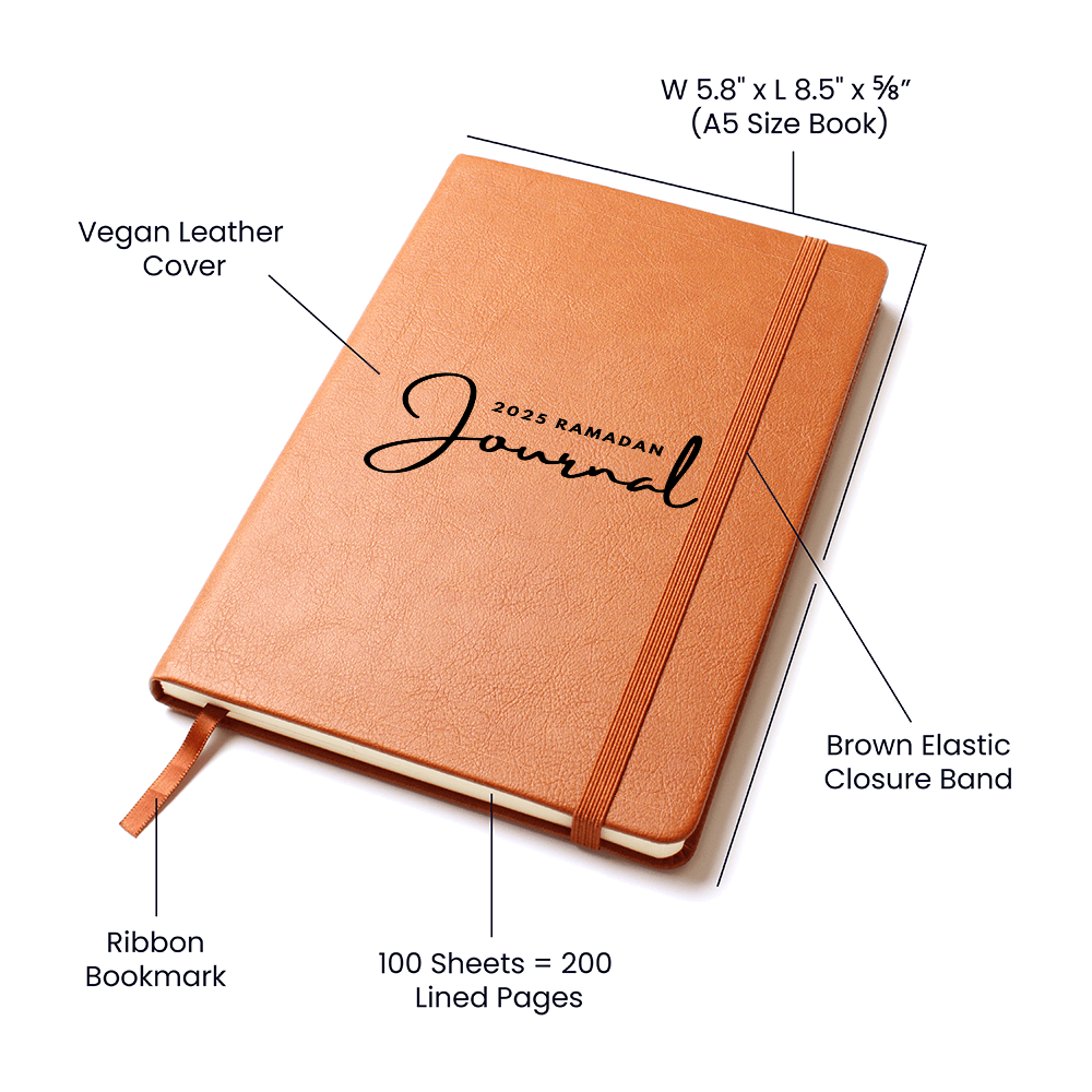 Minimalist 2025 Ramadan Leather Journal